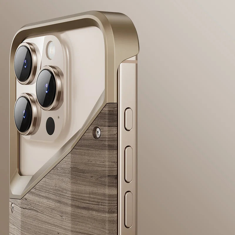 Stoßfeste unregelmäßige Metallrahmen iPhone Hülle