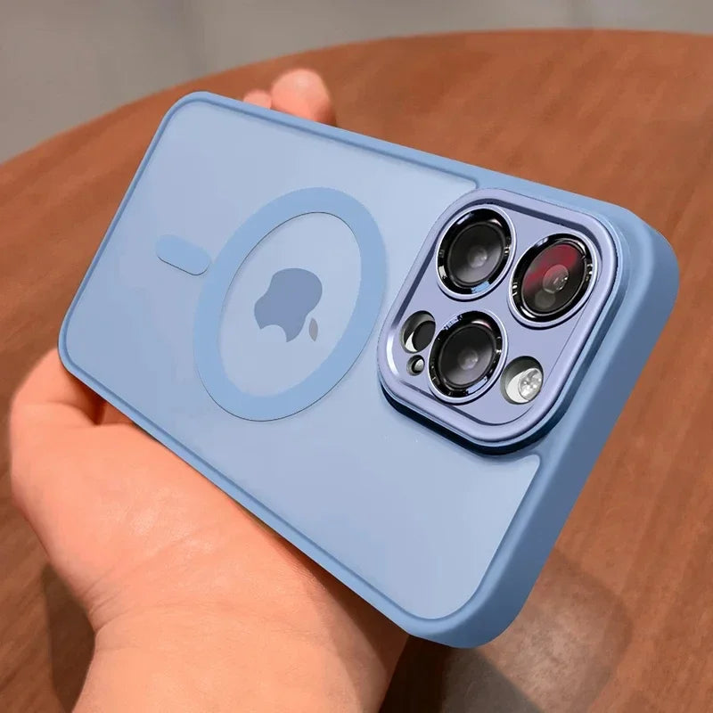 Luxus Matte Armor MagSafe Hülle für iPhone