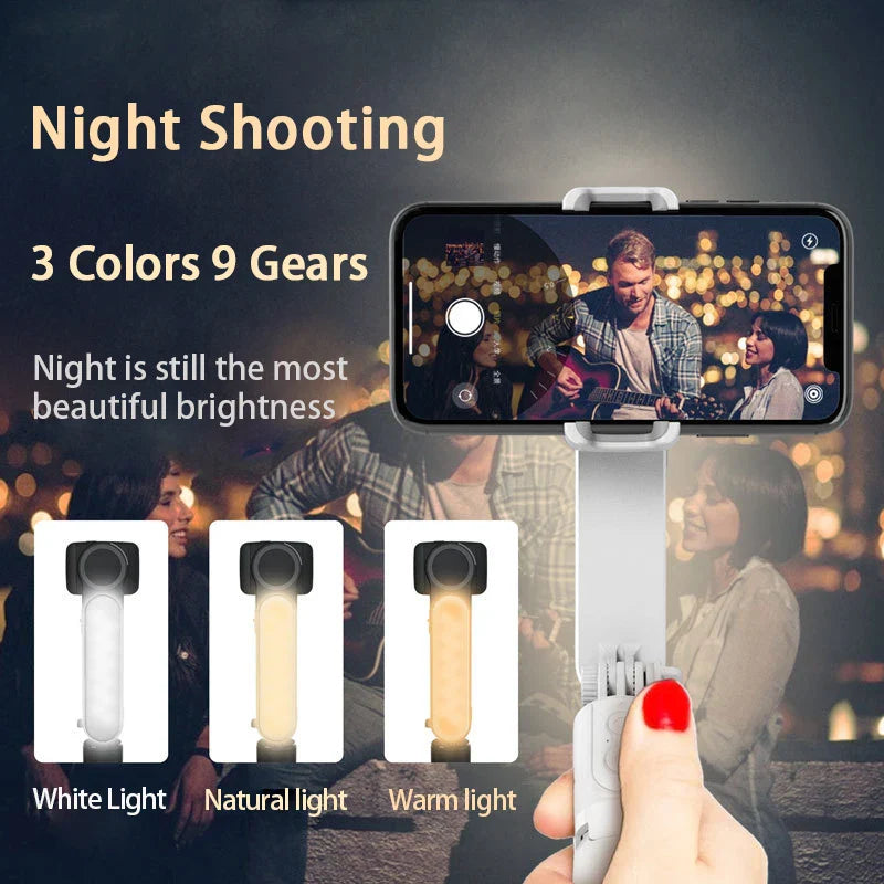SteadyGlow 3-in-1 Selfie-Stick & Gimbal-Stabilisator