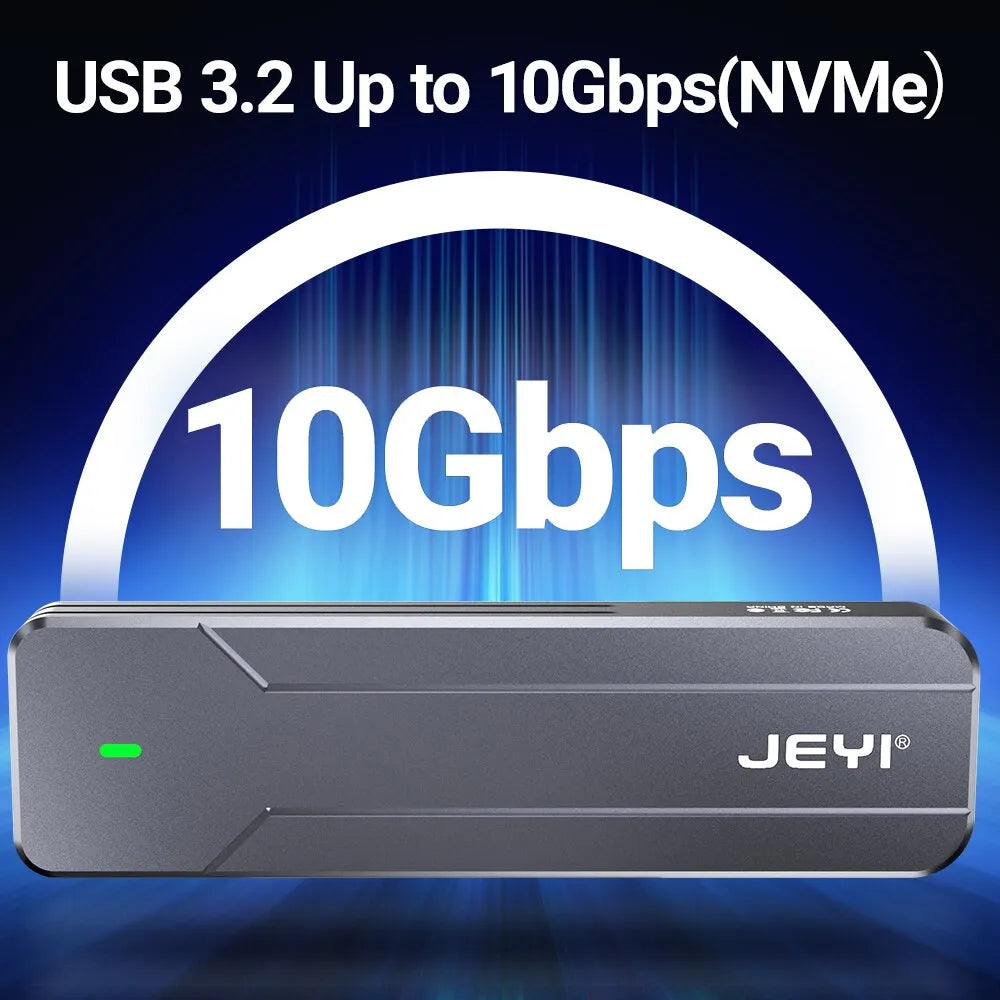 AlumSwift | M.2 NVMe/SATA SSD Gehäuse | USB 3.2 Gen 2 | Aluminium Gehäuse.