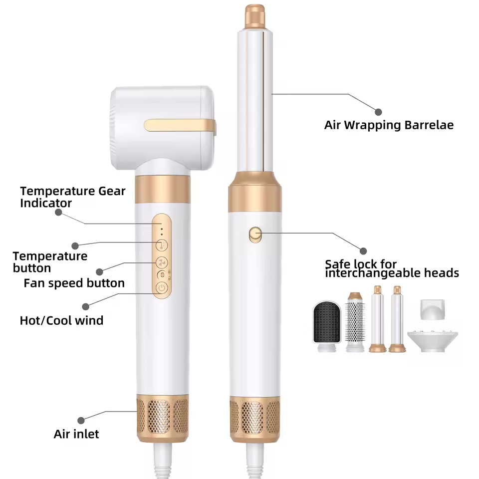 7-in-1 Premium Haarstyler für Müheloses Styling
