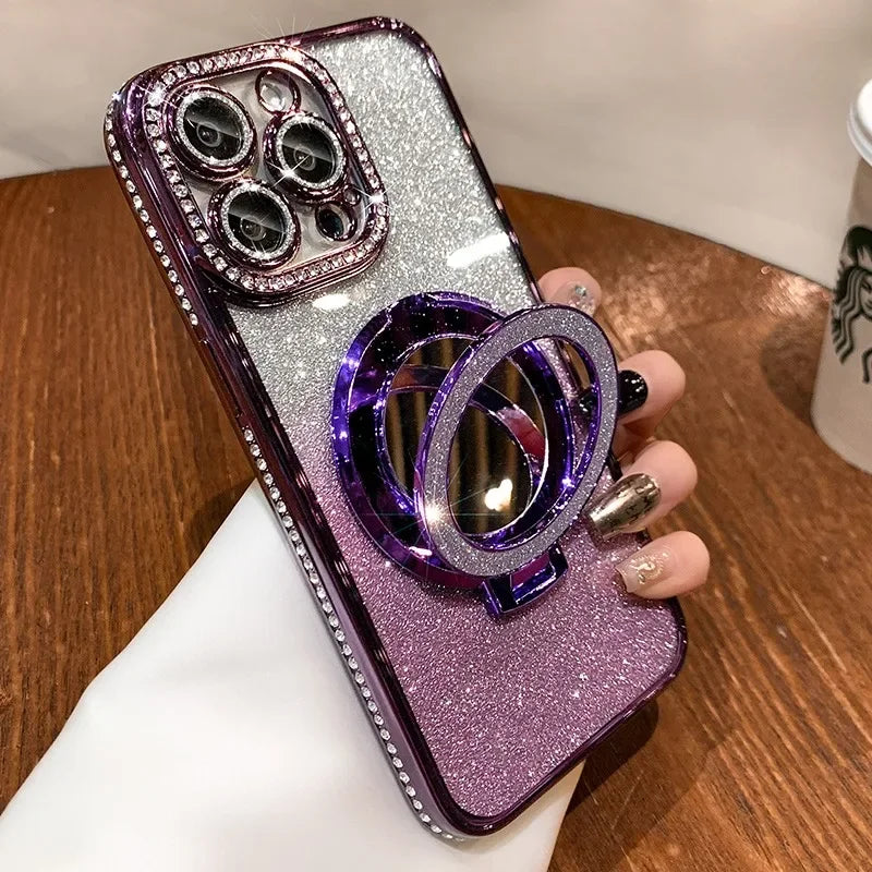 Diamond Glitter iPhone Magsafe Clear Case