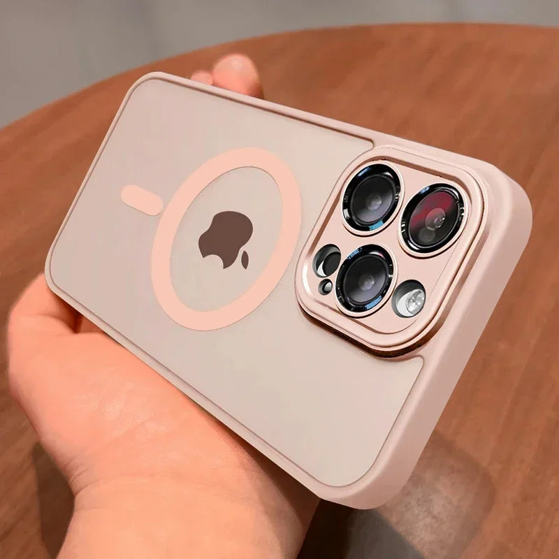 Luxus Matte Armor MagSafe Hülle für iPhone