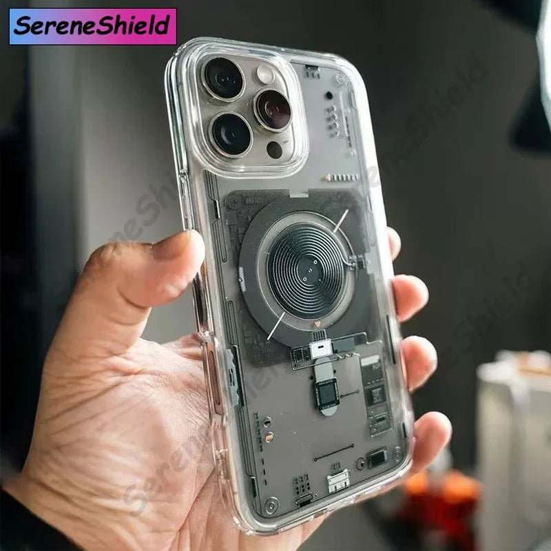 Magnetische Anti-Fall-Hülle für iPhone 16 Pro Max