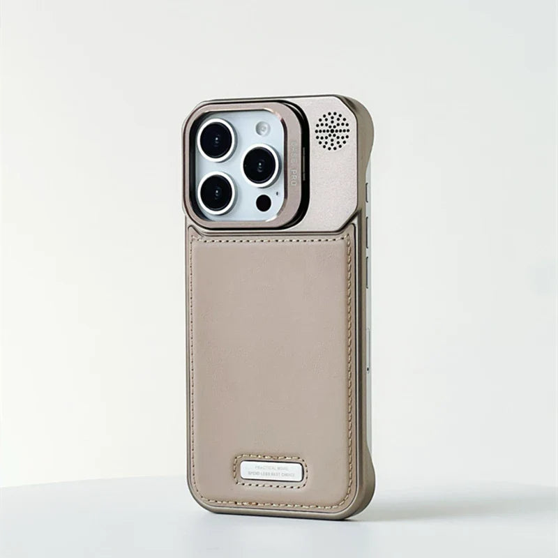 MagSafe Leder Kickstand Hülle für iPhone