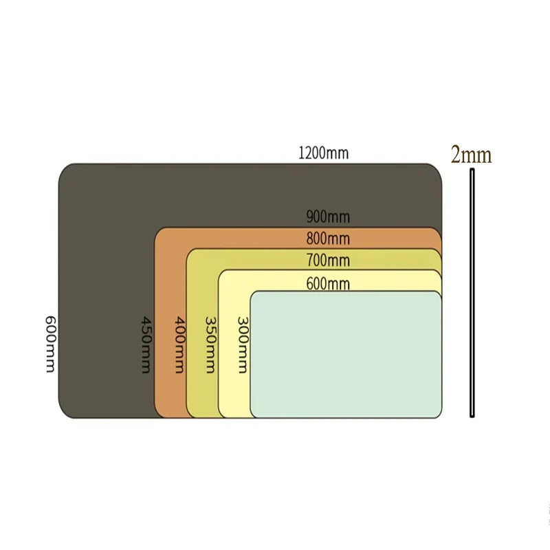 Großes Filz-Mauspad | Rutschfest & Schützend | Warm & Weich | 3mm Dick