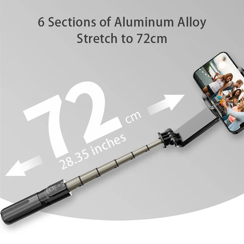 SteadyGlow 3-in-1 Selfie-Stick & Gimbal-Stabilisator
