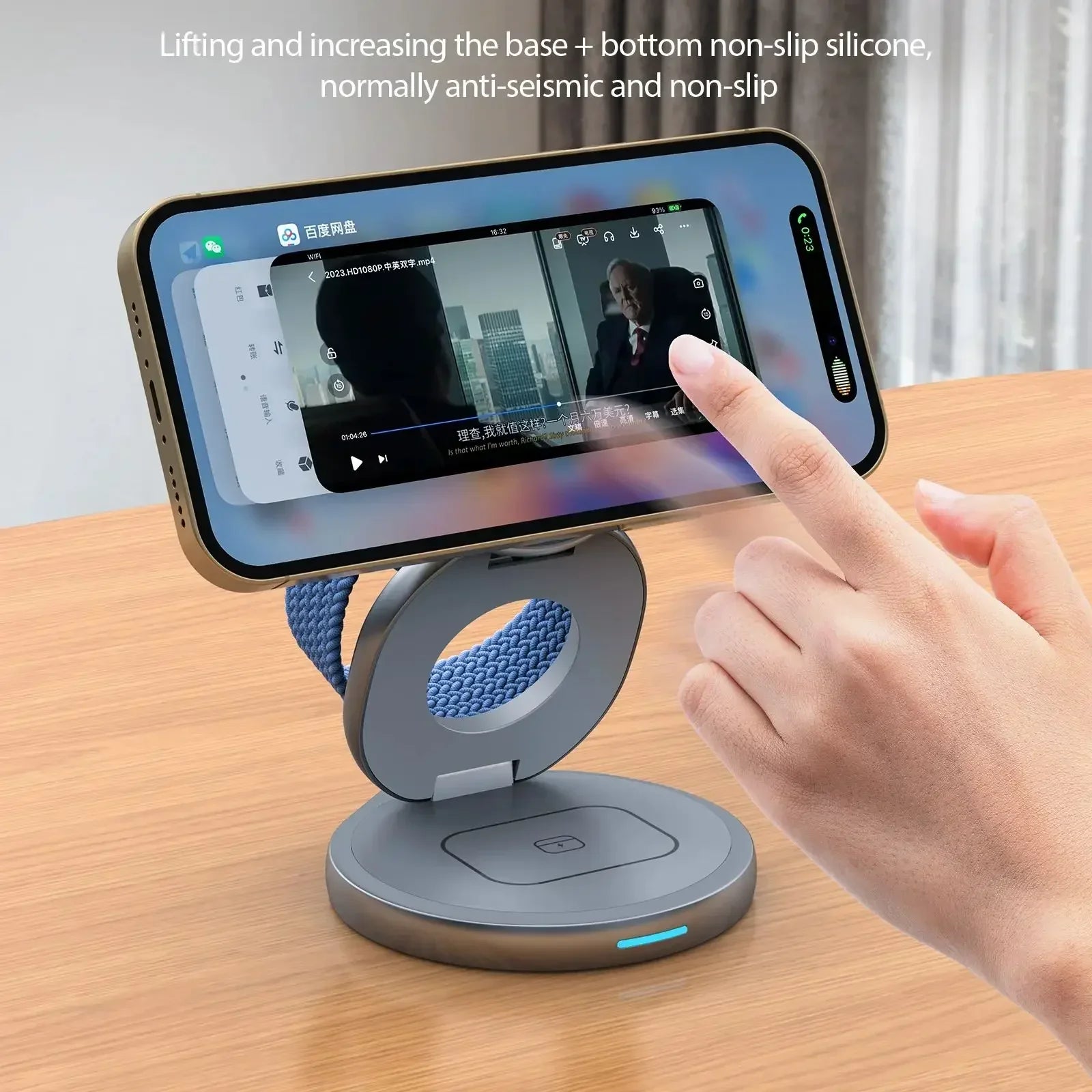 MagCharge 360° – 3-in-1 Rotierende Wireless-Ladestation