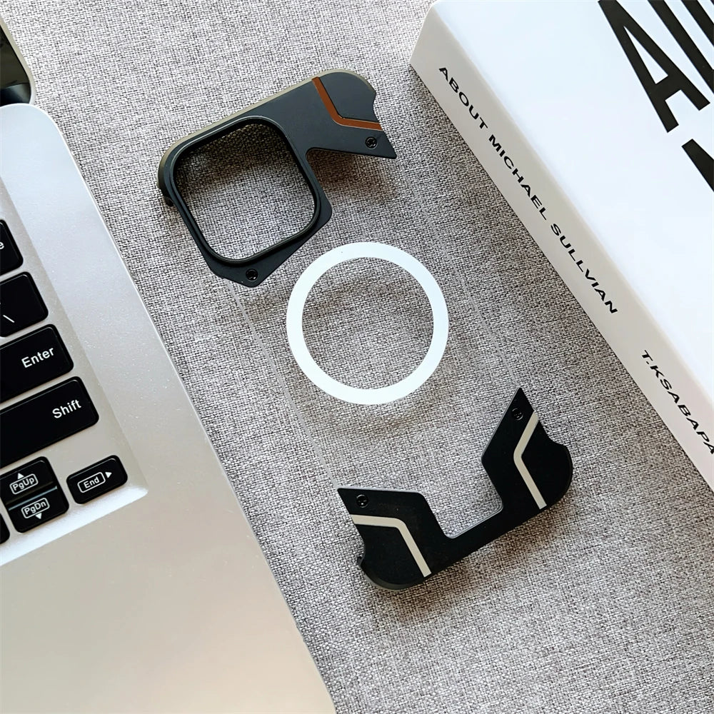 Magnetisches Titan Kein Rahmen iPhone 16 Hülle