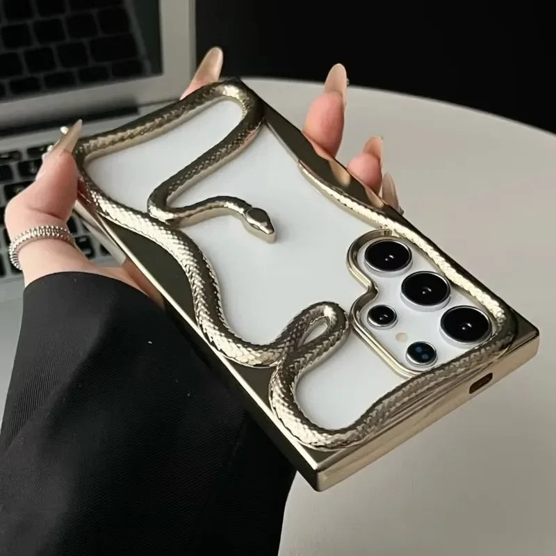 Venom 3D Snake Hollow Case – Luxuriöse Matte Wärmeableitungsabdeckung
