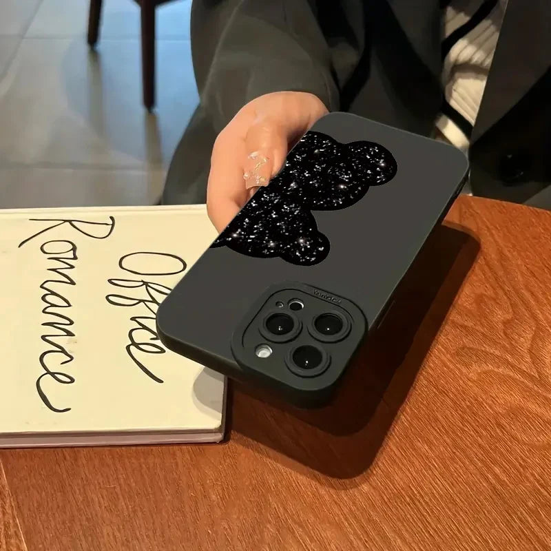 Bärenbedruckte Silikon-iPhone-Schockschutz-Hülle