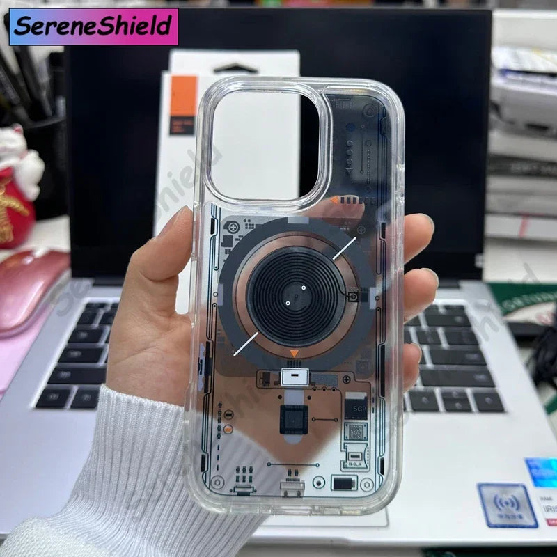 Magnetische Anti-Fall-Hülle für iPhone 16 Pro Max