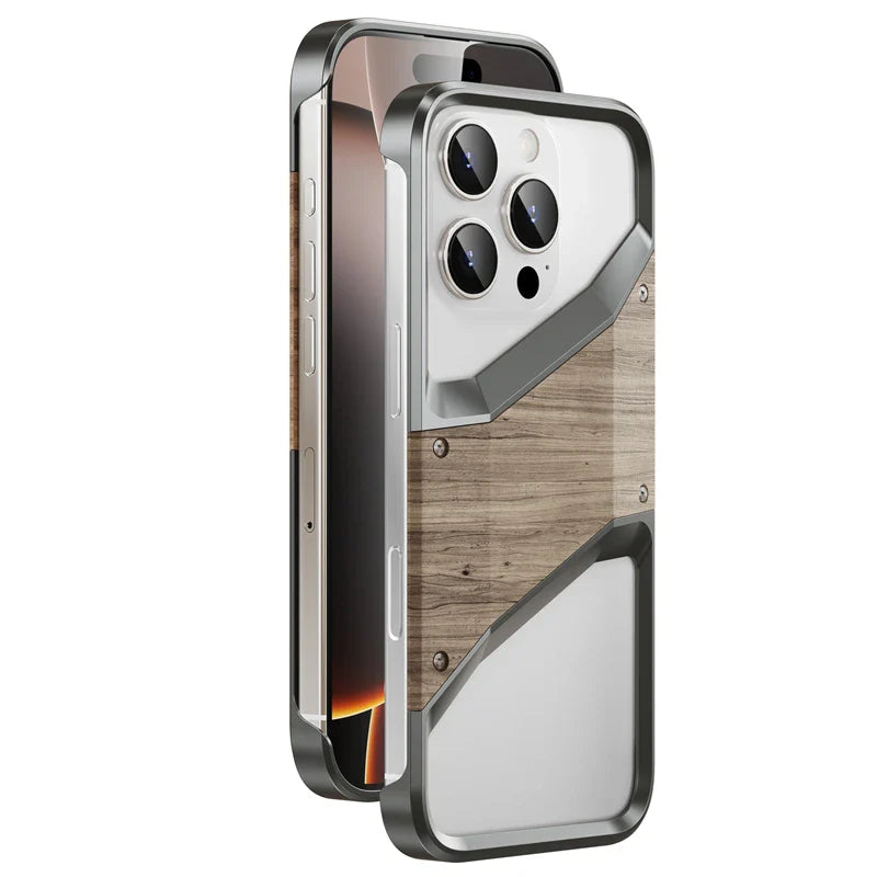 Stoßfeste unregelmäßige Metallrahmen iPhone Hülle