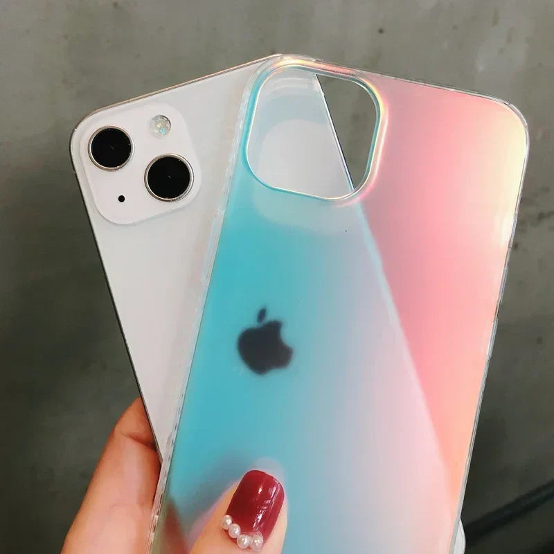 AuroraGlow Matte Gradient Hülle – Futuristische Eleganz & Schutz