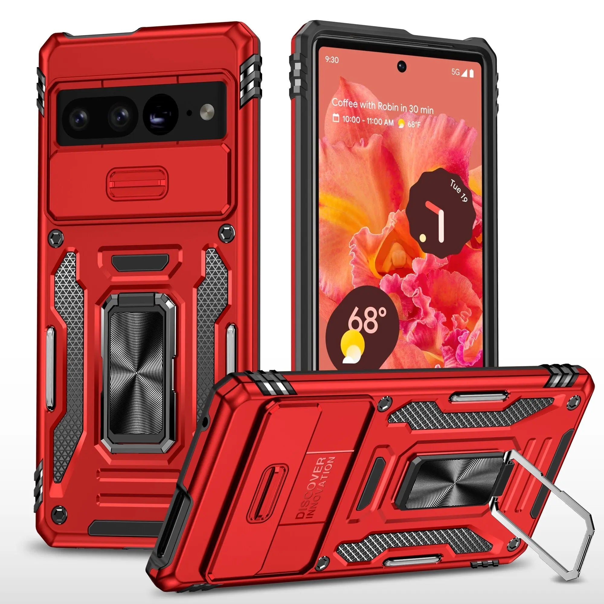 Zelara Kickstand Ring Stoßfeste Hülle für Google Pixel 7 / Google Pixel 7 Pro