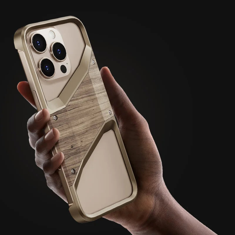 Stoßfeste unregelmäßige Metallrahmen iPhone Hülle