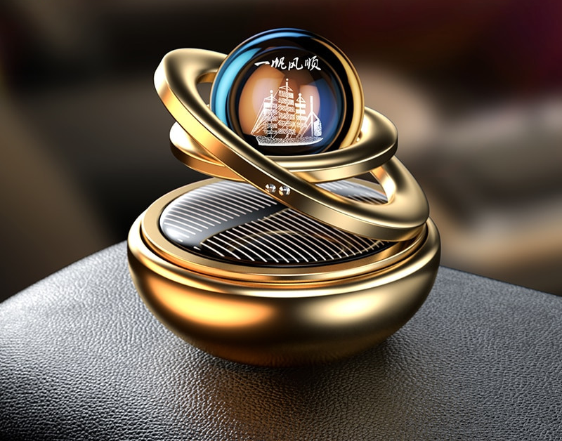 Becotic™ Solar-Auto-Lufterfrischer | Cooles Design und funktioniert mit Solarenergie