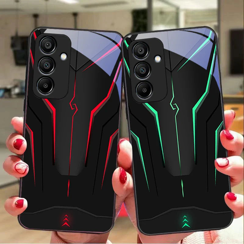 Mechanisches Cool Tempered Glass Case für Samsung