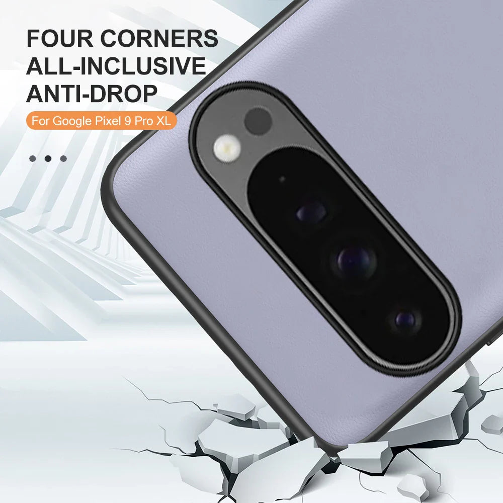 UltraShield Lederhülle für Google Pixel 9 Pro - Sleek, stoßfest und stilvoller Schutz
