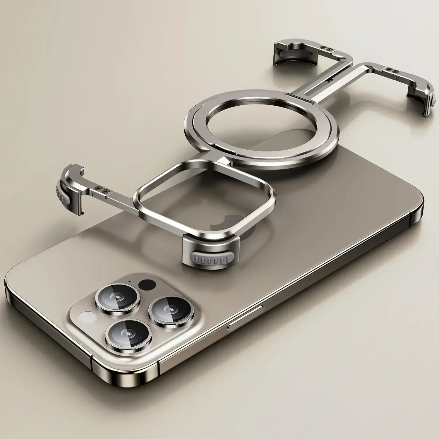Schockfeste Aluminium MagSafe Haltehülle für iPhone