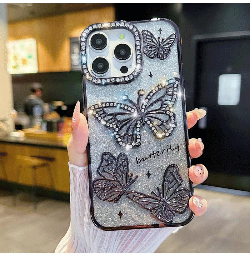 Diamant Schmetterling Handyhülle für iPhone