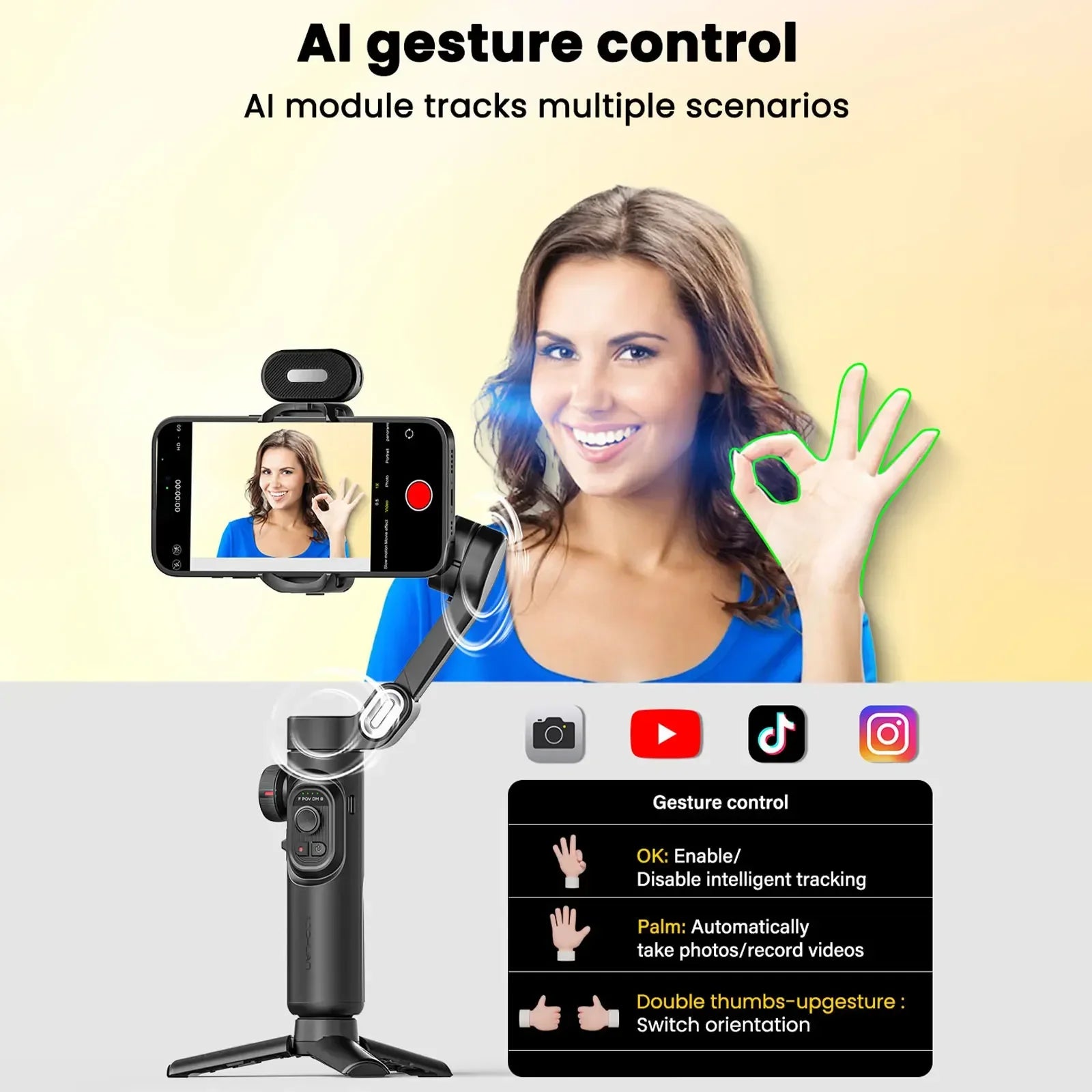Smart XE 3-Achsen Gimbal-Stabilisator für iPhone & Android