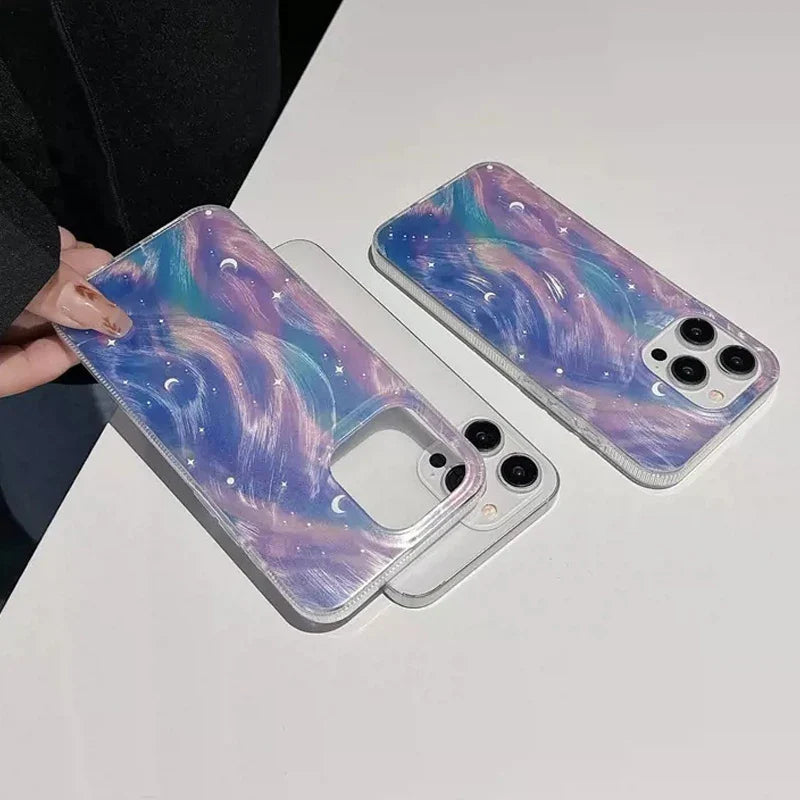 Glitzer Sternenverlauf Handyhülle für iPhone