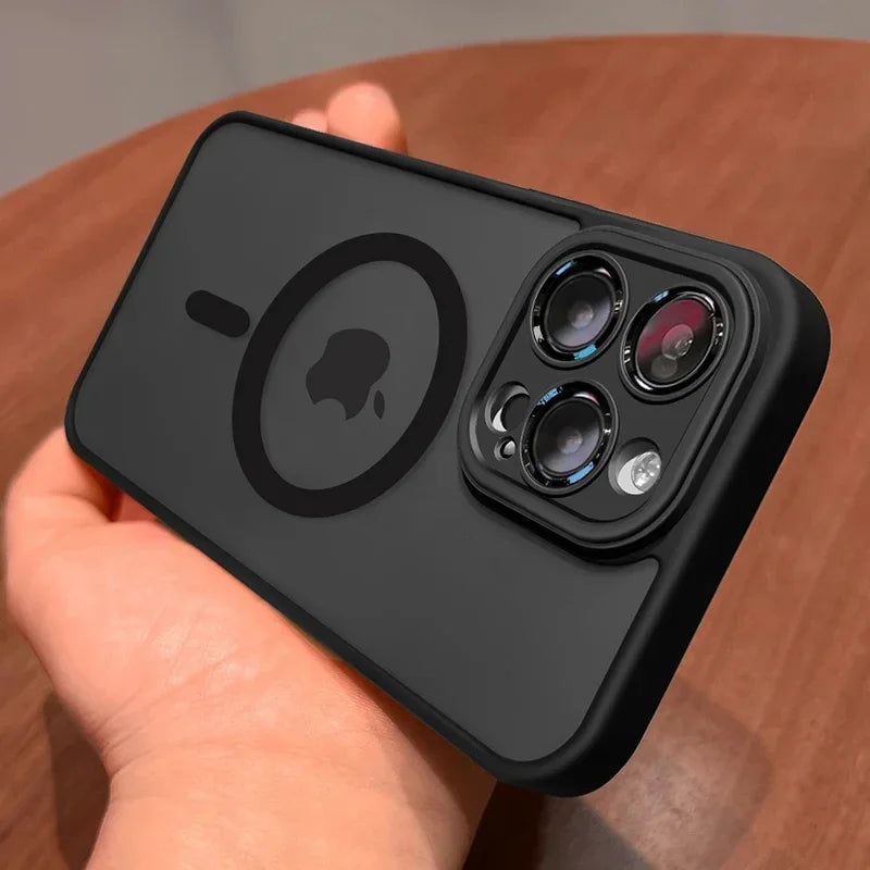 Luxus Matte Armor MagSafe Hülle für iPhone