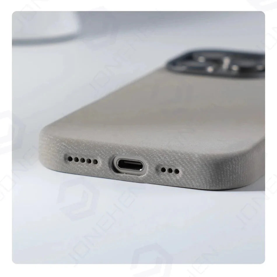 MagSafe iPhone Stoßfeste Flanellfaserhülle