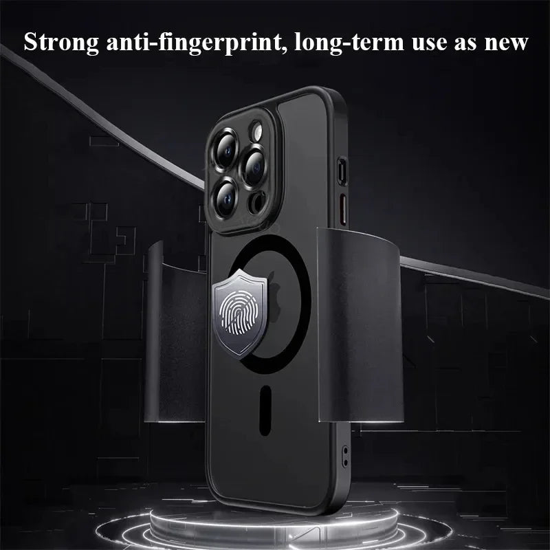 Luxus Matte Armor MagSafe Hülle für iPhone