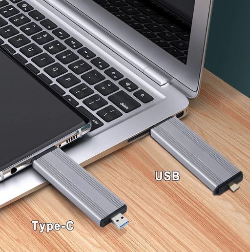 Externe M.2 NVMe SSD Gehäuse | USB 3.1 & USB 3.2 Gen 2, 10 Gbit/s, M-Key Adapter mit JMS583 Chip - Duri