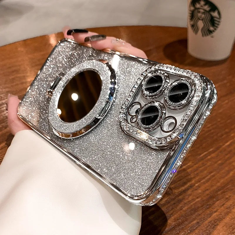 Diamond Glitter iPhone Magsafe Clear Case