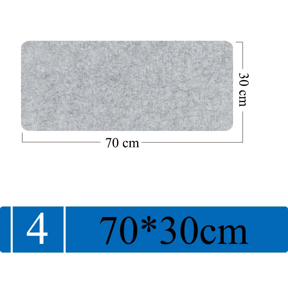 Großes Filz-Mauspad | Rutschfest & Schützend | Warm & Weich | 3mm Dick