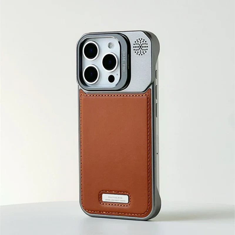 MagSafe Leder Kickstand Hülle für iPhone