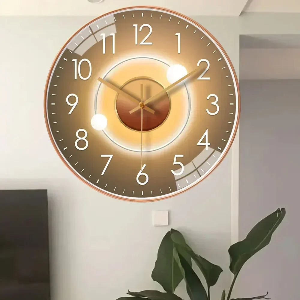 Stille klassische Wanduhr | Nicht-tickendes elegantes Zeitmessgerät für Schlafzimmer und Büro