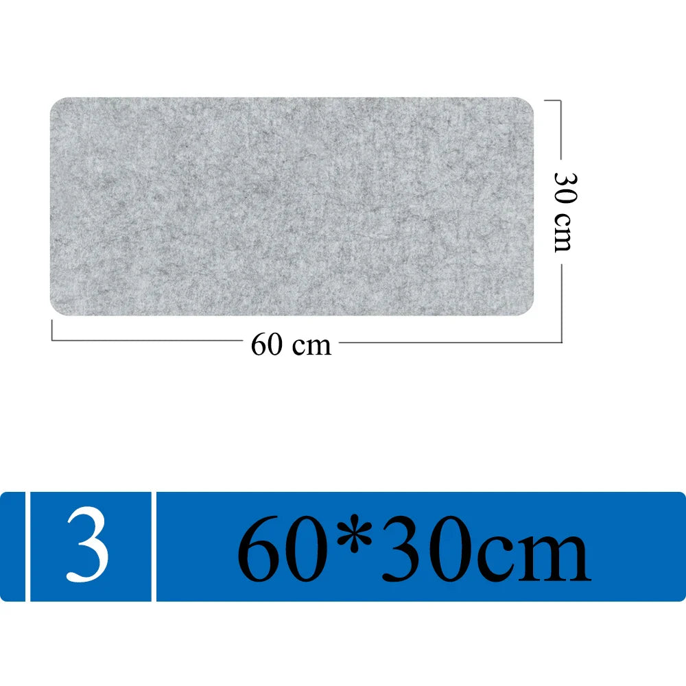 Großes Filz-Mauspad | Rutschfest & Schützend | Warm & Weich | 3mm Dick