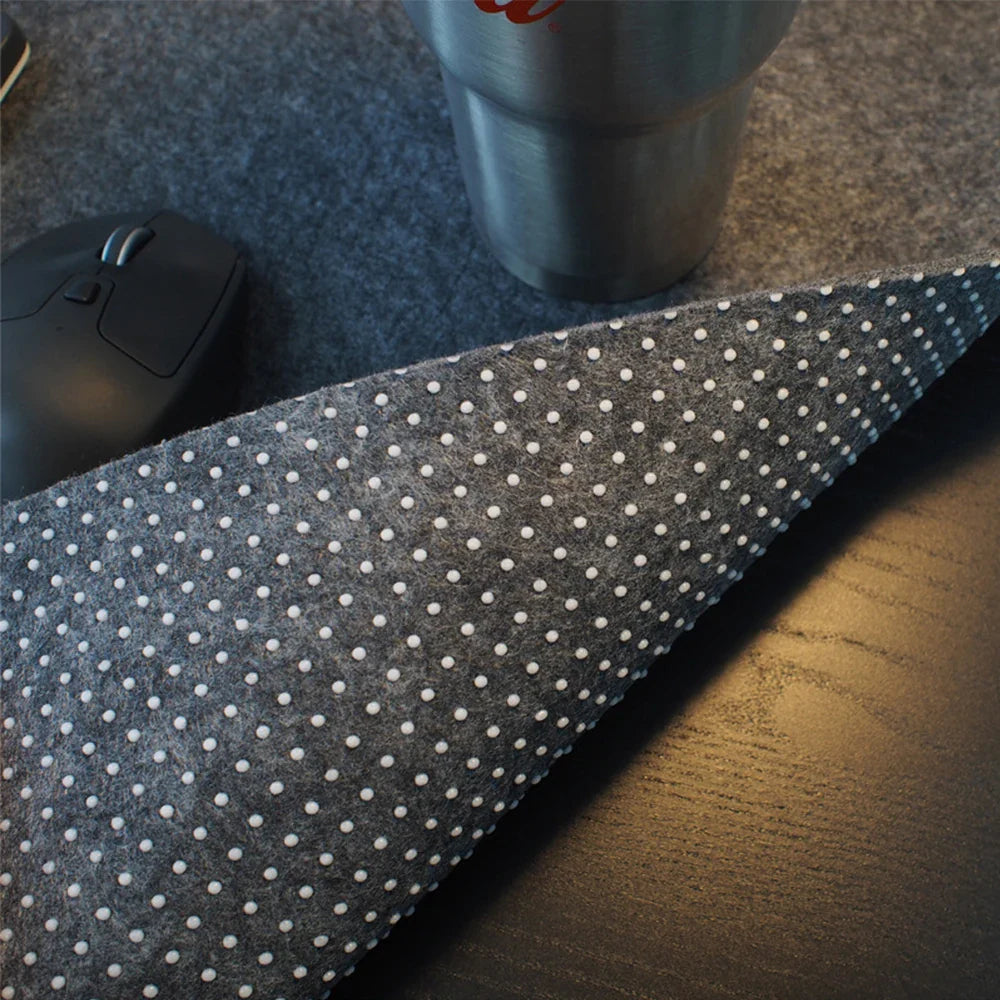 Großes Filz-Mauspad | Rutschfest & Schützend | Warm & Weich | 3mm Dick