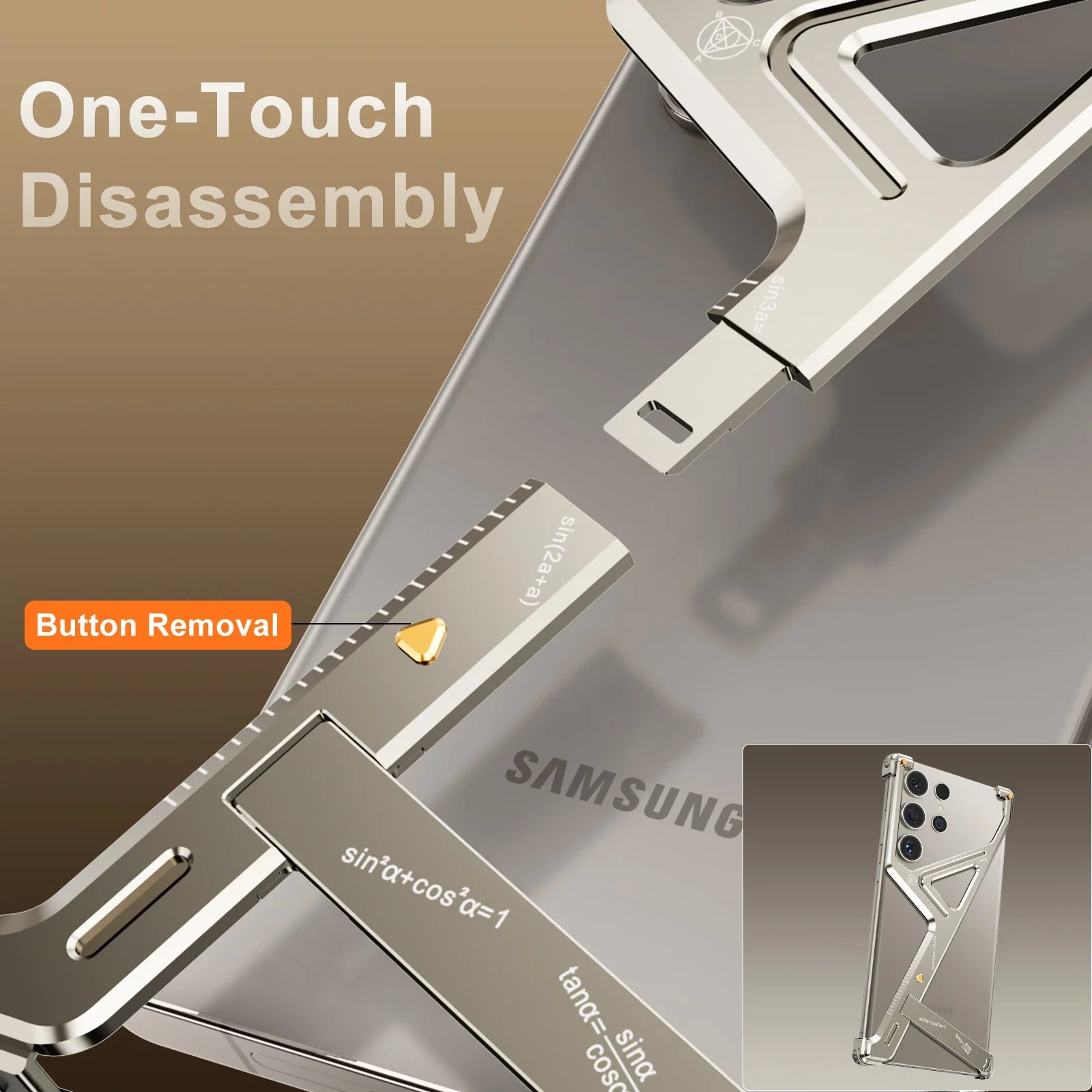 Neue Luxus Ultra Slim Rahmlose Schutzhülle Bumper Mit Kickstand Für Samsung Galaxy S24 Ultra