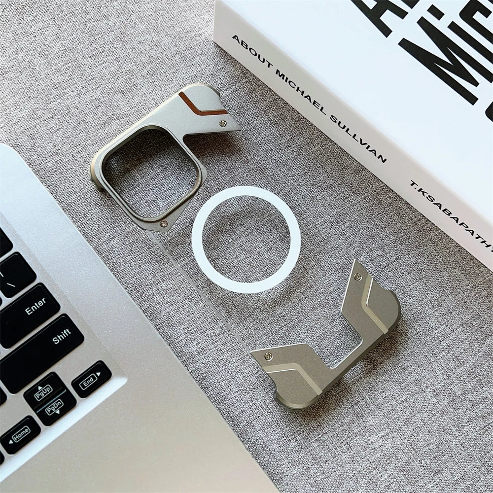 Magnetisches Titan Kein Rahmen iPhone 16 Hülle