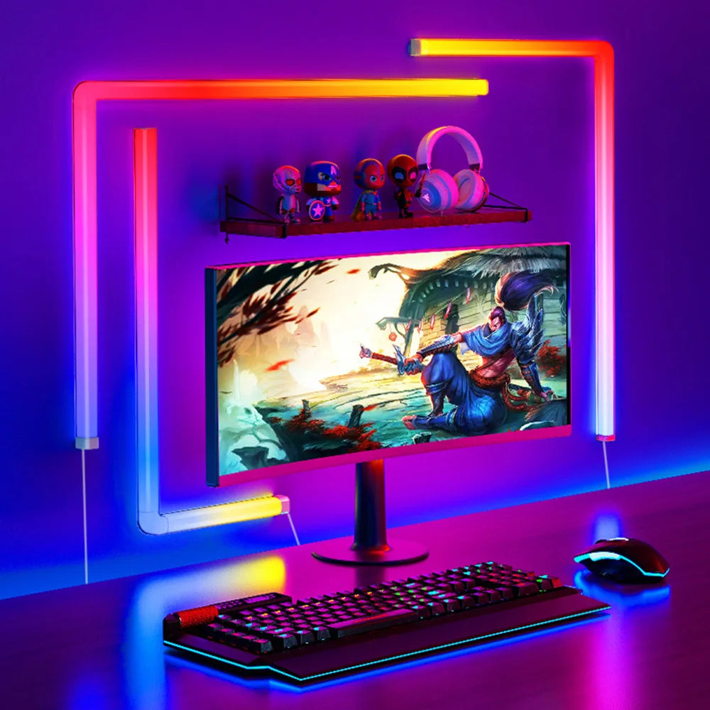 Intelligente RGBIC LED Wandleuchten – 7 Stück Smarte Wandleuchten mit Musik-Synchronisation und App-Steuerung
