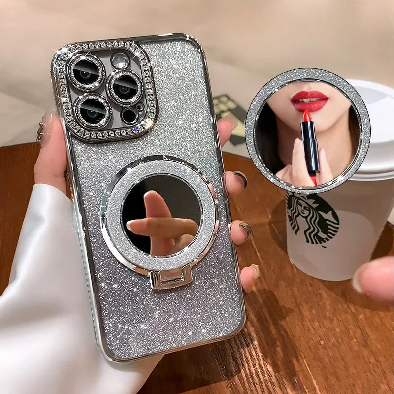 Diamond Glitter iPhone Magsafe Clear Case