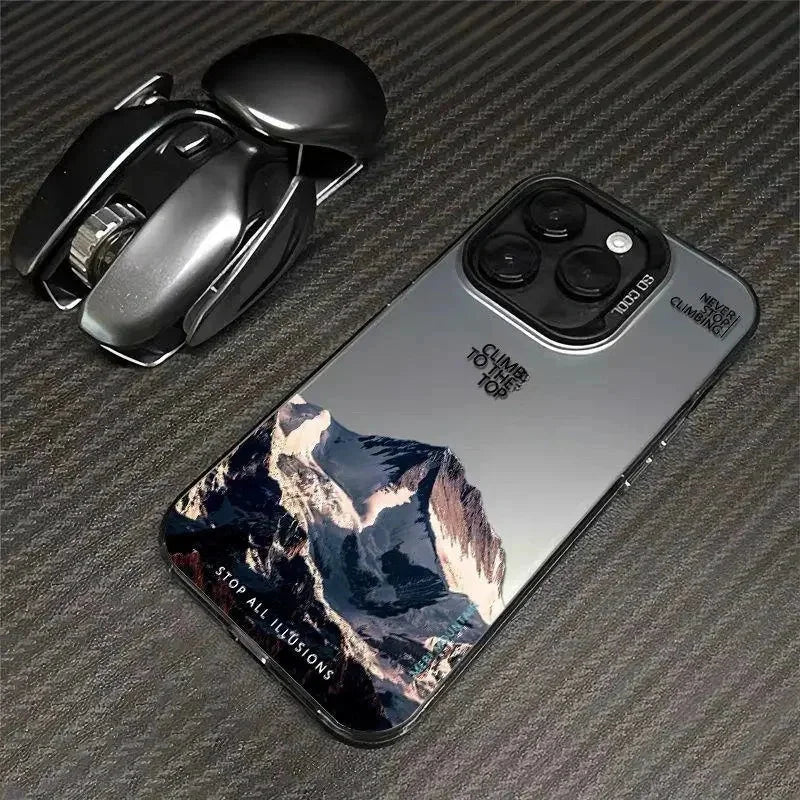 Sunset Peaks Matte Handyhülle – Snow Mountain Plating Hartschale