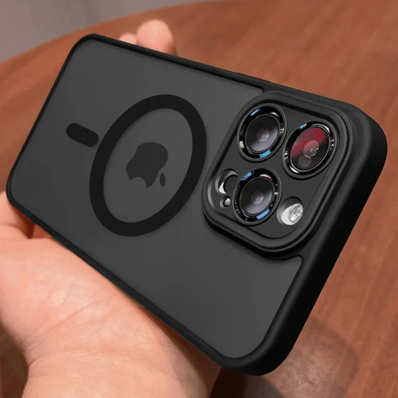 Luxus Matte Armor MagSafe Hülle für iPhone