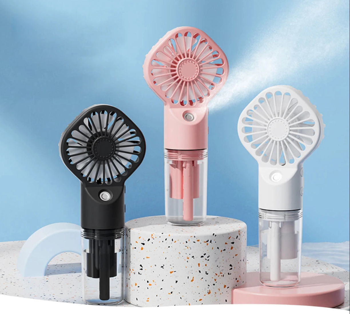 Tragbarer USB-Mini-Ventilator mit Luftbefeuchter | Airprot