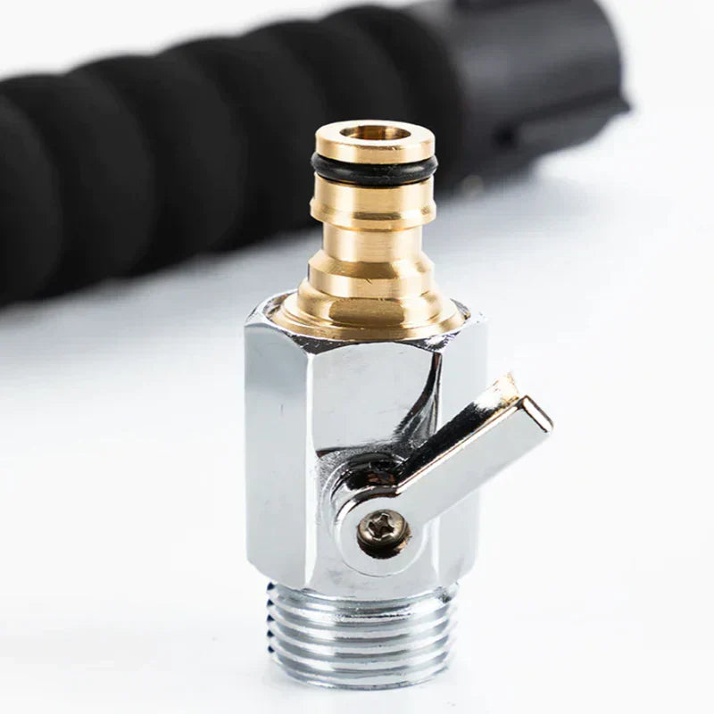 Teleskop-Dachrinnenreiniger mit Hochdruckdüse – 175 cm Verlängerung & 180° Sprühkopf für sichere Reinigung vom Boden aus