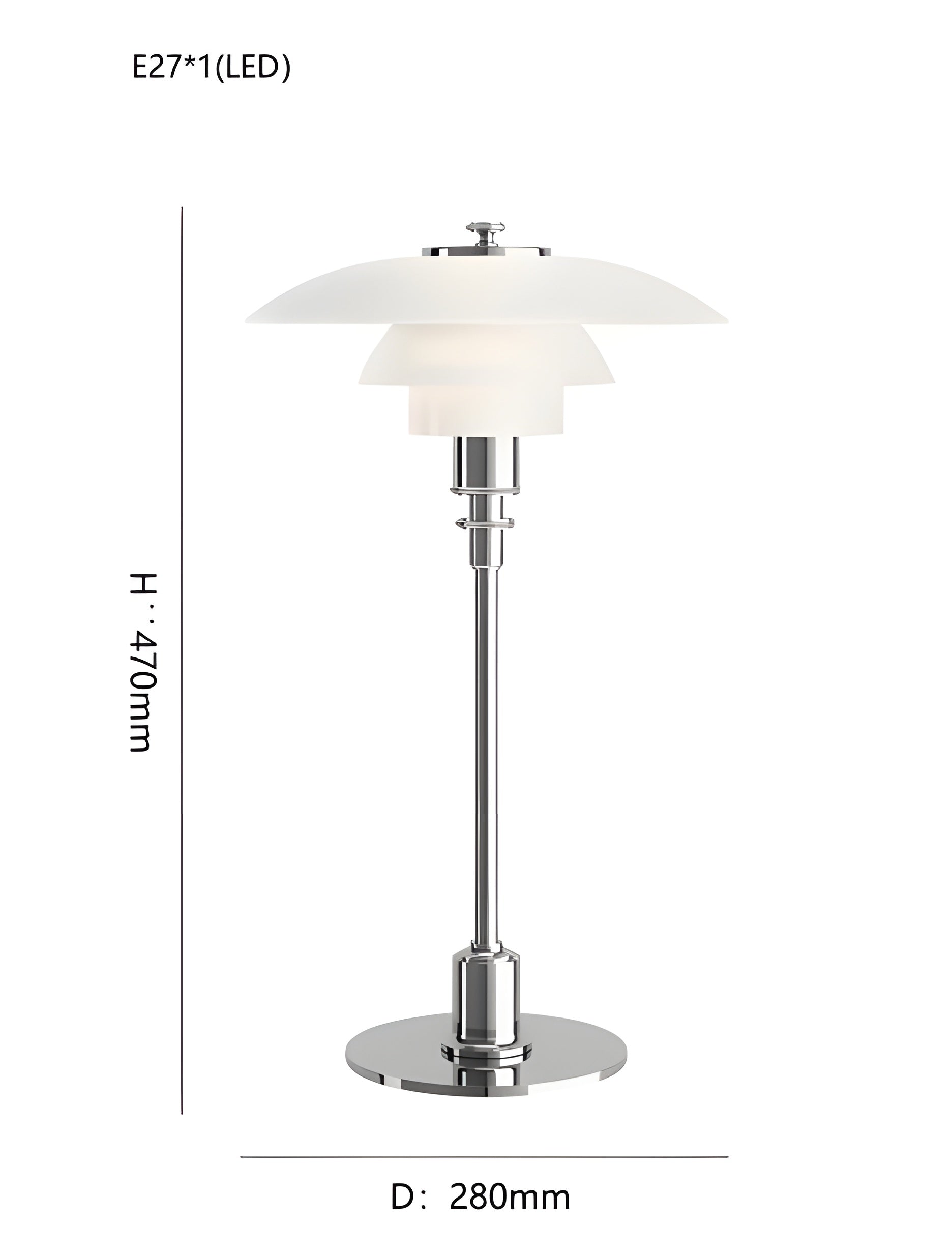 NordiGlow LED Tischlampe – Elegantes Glasdesign im nordischen Stil, dimmbare Beleuchtung für Arbeitszimmer, Wohnzimmer oder Schlafzimmer