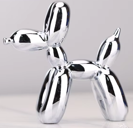 PawZilla Ballon-Hund-Skulptur – Verspieltes Wohndekor aus Harz