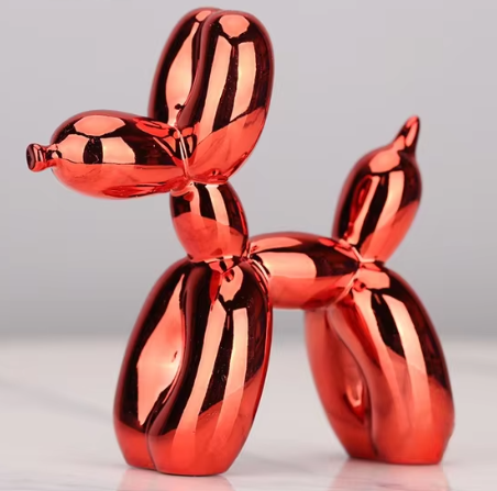 PawZilla Ballon-Hund-Skulptur – Verspieltes Wohndekor aus Harz