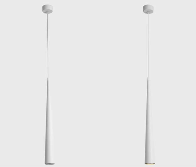 Moderne LED-Pendelleuchte – Dimmbarer Aluminium-Kegel