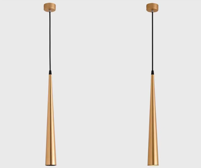 Moderne LED-Pendelleuchte – Dimmbarer Aluminium-Kegel